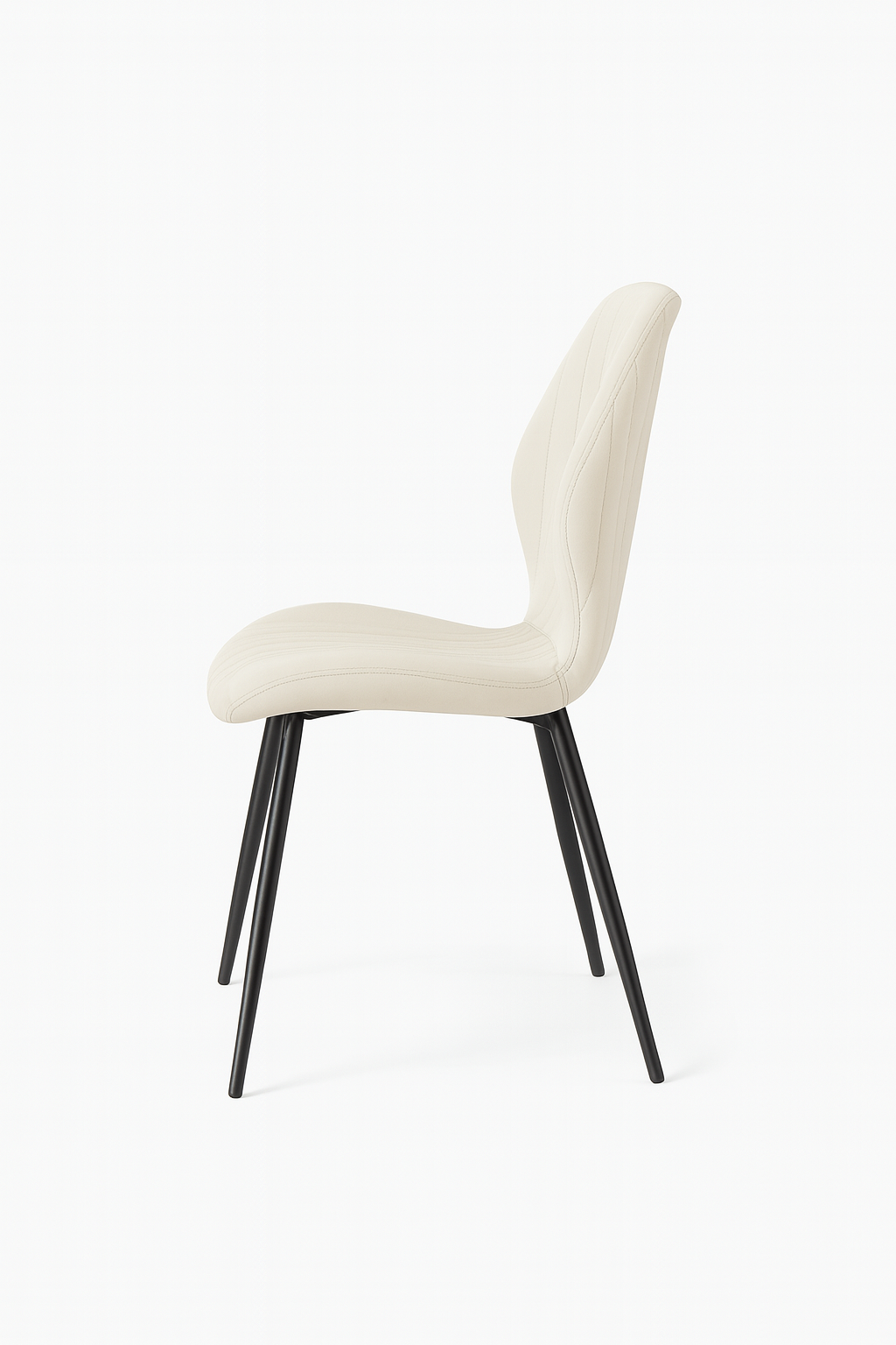 Vittore – Eleganter Esszimmerstuhl mit vertikalen Steppnähten