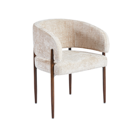 Almira | Eleganter Esszimmerstuhl mit schlankem Holzgestell