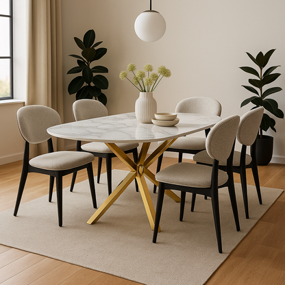 Cavallo – Keramischer Esstisch mit Marmoroptik