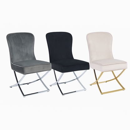 Monaco Velvet Esszimmerstuhl – Luxus mit klassischem Charakter