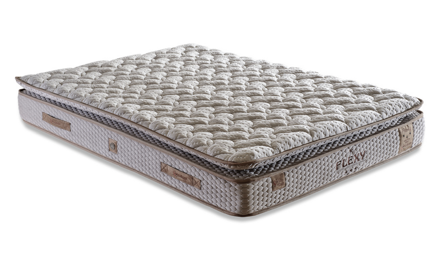 FLEXY – Luxuriöses Boxspringbett mit Matratze und Stauraum