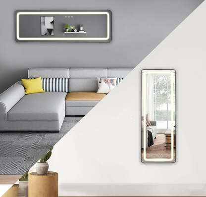LED-SPIEGEL 50 × 160 CM – FUNKTIONAL