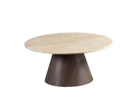 KIMBERLY Braun CT Ø 110, Flintstone-Kunstmarmorplatte