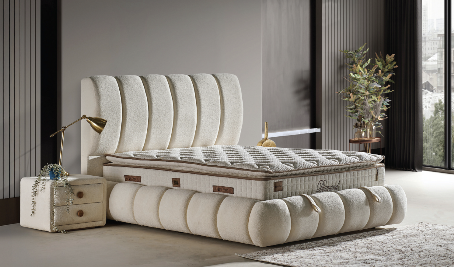LOTUS – Luxus-Boxspringbett mit Stauraum