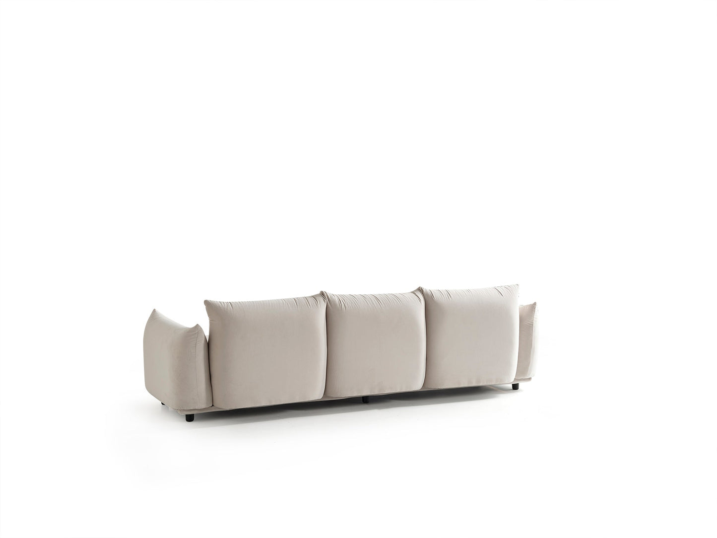 Marseille 3-Sitzer-Sofa – 255 × 70 × 100 cm – Elegantes Beige mit tiefer Sitzfläche