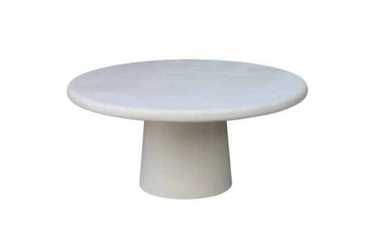 NEW ORGANIC COFFEE TABLE Ø 100 WHITE – Stilvoller runder Couchtisch