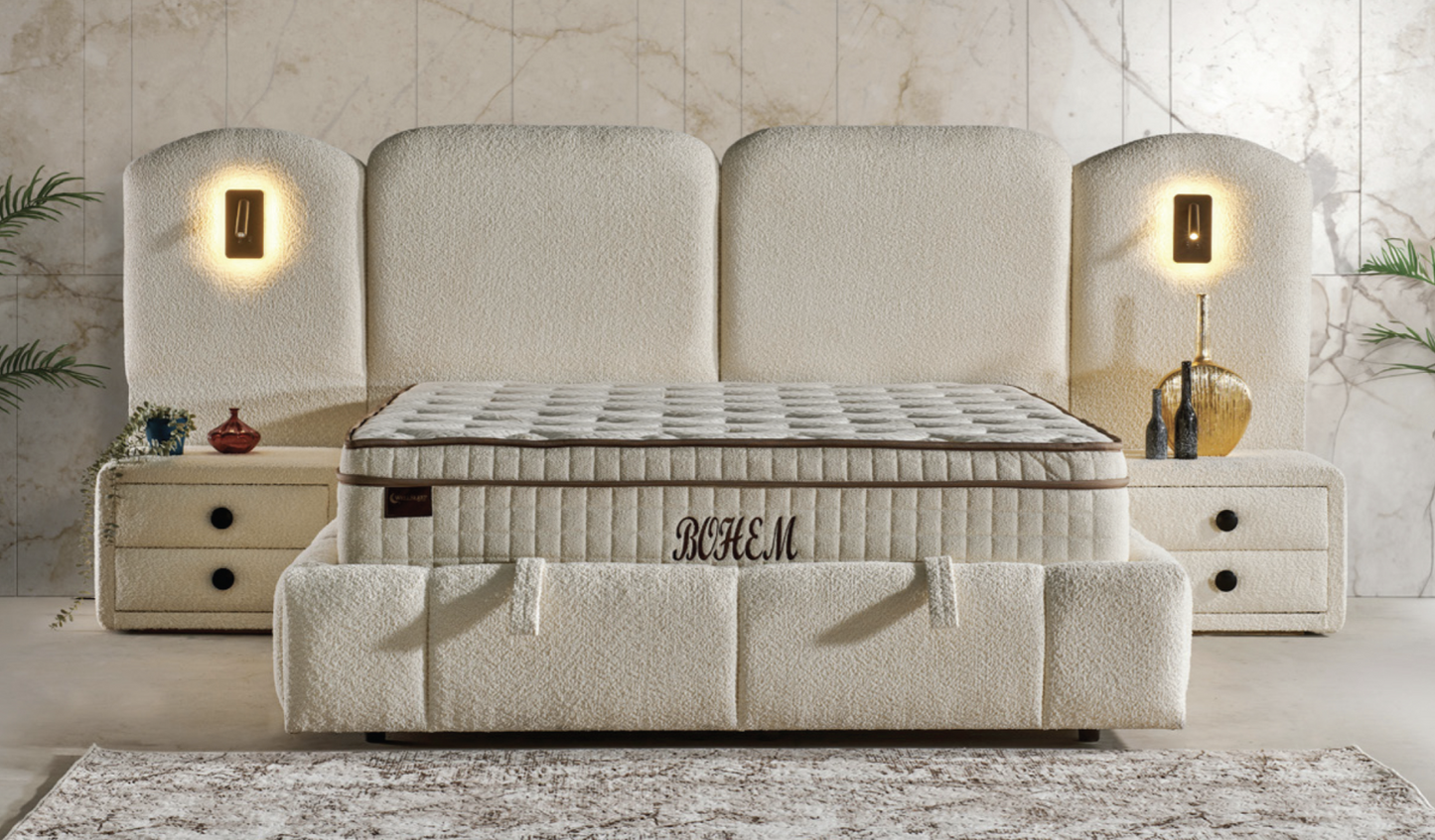 POINT – Luxus-Boxspringbett mit Stauraum
