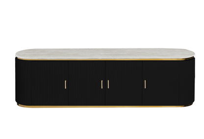 Aurelio Noir Luxus-TV-Lowboard