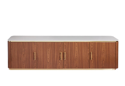 Hermosa Walnut Luxus-TV-Lowboard