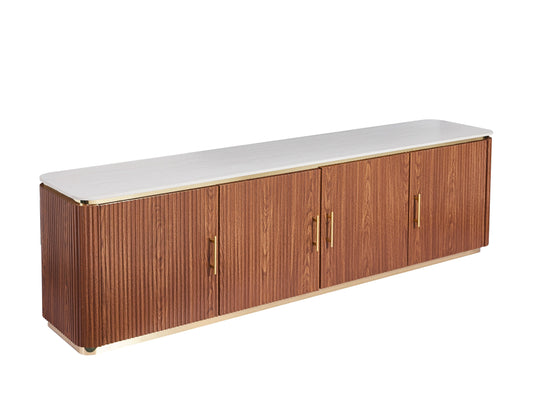 Hermosa Walnut Luxus-TV-Lowboard