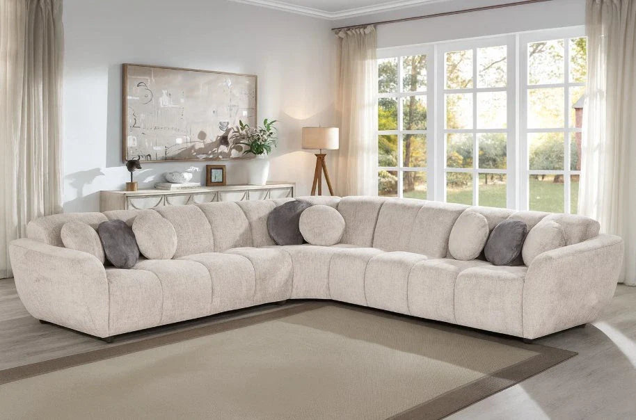 Livorno | Luxuriöses Ecksofa mit optionalem Hocker